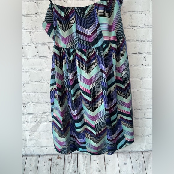 Billabong Green, Blue & Purple Sleeveless dress size M - Picture 14 of 14